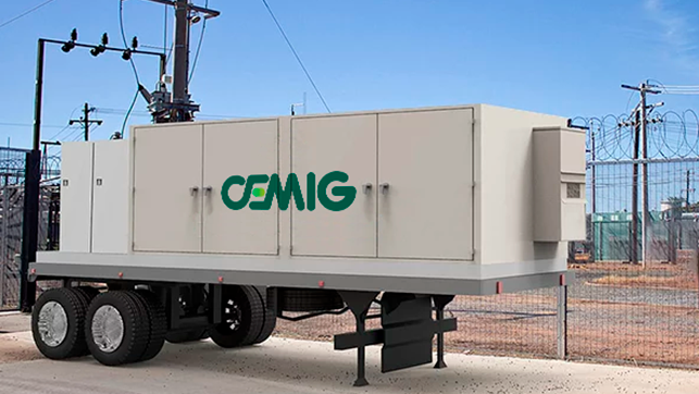imagem de um bess móvel com o logo da Cemig